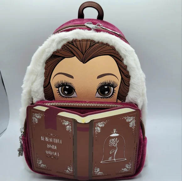 enchanted winter - loungefly disney winter belle cosplay mini backpack Loungefly | Bags | New Loungefly Disney Winter Belle Cosplay Backpack  Beauty And The Beast